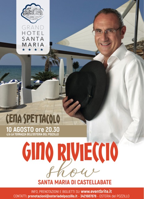 Castellabate, l’artista Gino Rivieccio protagonista in rivaal mare all’Osteria del Pozzillo