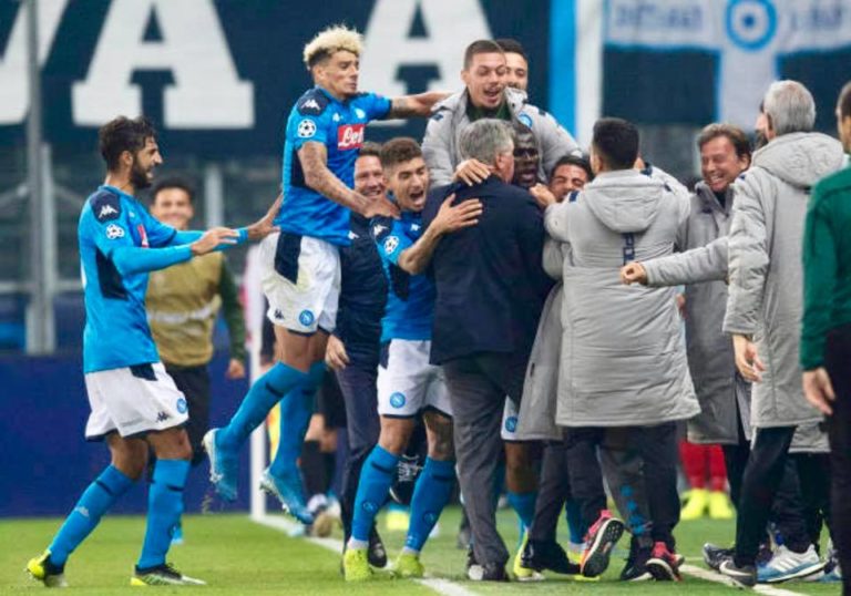 Insigne fa gol e abbraccia Ancelotti, il Napoli a Salisburgo si scopre grande
