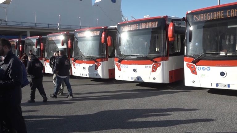 Trasporto pubblico, 150 nuovi bus consegnati dalla Regione Campania