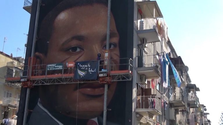 A Barra il nuovo murales di Jorit: Martin Luther King