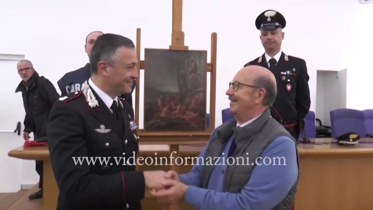 Napoli, restituito all’Accademia di Belle Arti un quadro di Giulio Carpioni rubato 45 anni fa