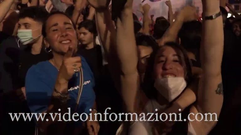 Notte di festa a Napoli per la vittoria della Coppa Italia