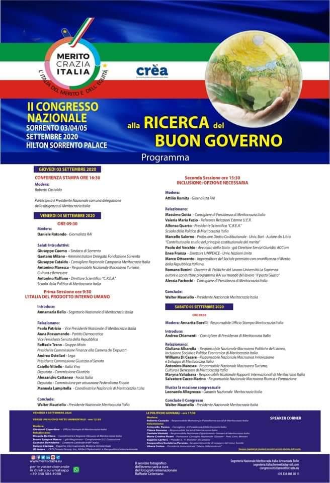 Il tema dell’inclusione sociale al centro del congresso nazionale di Meritocrazia Italia