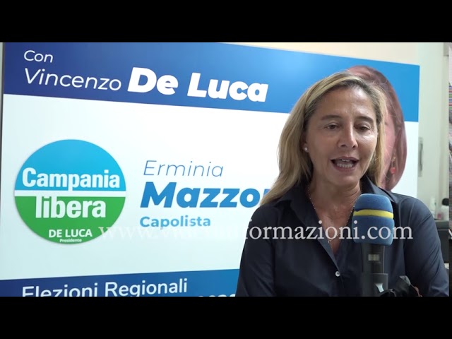Elezioni Regionali: Erminia Mazzoni, capolista di Campania Libera con De Luca