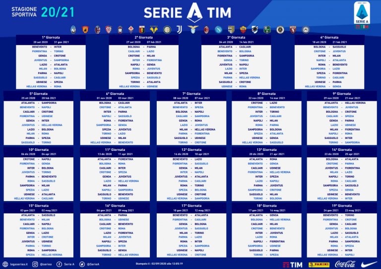 Napoli, ecco il calendario degli azzurri in campionato: debutto contro il Parma