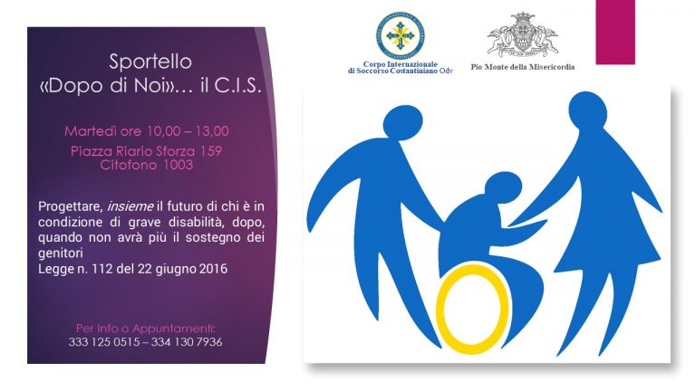 Pio Monte della Misericordia e Corpo Internazionale di Soccorso: insieme per offrire progetti di vita inclusivi alle persone con disabilità