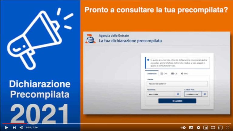 Agenzia delle Entrate, precompilata 2021 consultabile online