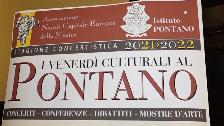 Presentati “i Venerdì Culturali al Pontano”: primo appuntamento venerdì 10 dicembre alle 18.00