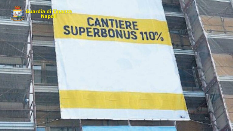 Frode con bonus 110%, la Guardia di Finanza di Napoli sequestra 110 milioni di euro