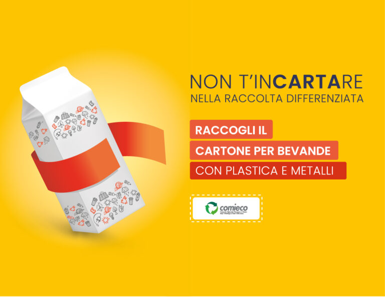 “Non t’incartare”: a Salerno, Caserta, Benevento e Battipaglia la campagna Comieco per il corretto conferimento dei cartoni per bevande