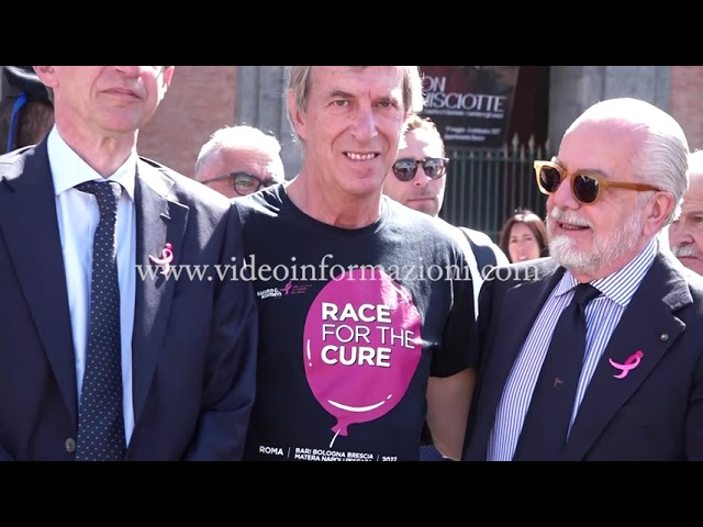 “Race for the Cure”, l’inaugurazione con il presidente del Napoli De Laurentiis