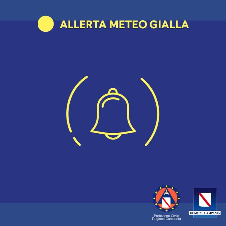 Meteo in Campania, allerta gialla anche lunedì isole e Salernitano