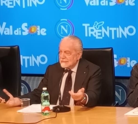 De Laurentiis su Spalletti: “Solo una cena, pensiamo all’Inter”