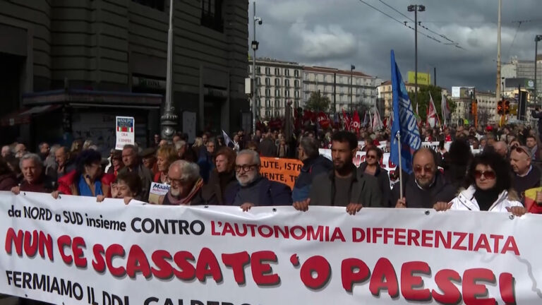 Autonomia differenziata, in piazza a Napoli per dire 