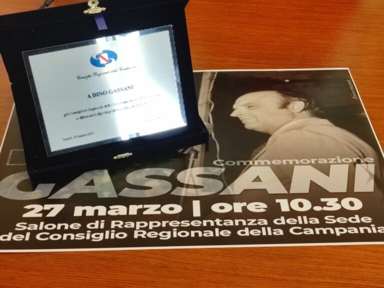 Omicidio avvocato Gassani, consegnata targa in sua memoria