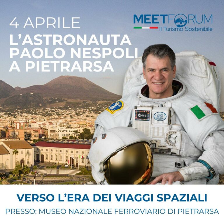 L'astronauta Paolo Nespoli a Pietrarsa
