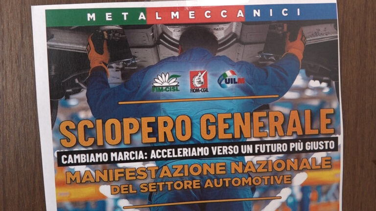 Sciopero generale automotive, a Roma 5mila lavoratori campani