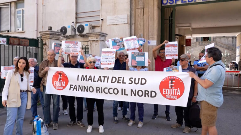 Sanità, diseguaglianze sanità tra nord e sud: flash mob Equità territoriale