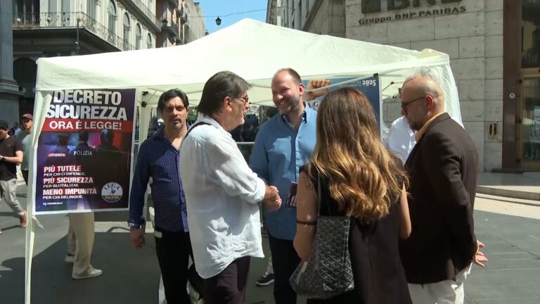 Ddl sicurezza passa in Senato, la Lega incontra i cittadini napoletani