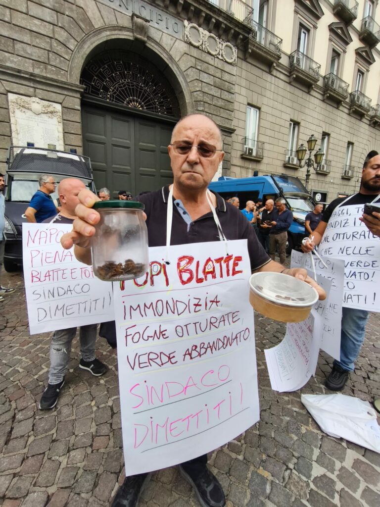 Porta blatte e topi al sindaco, Bruno del Msi “Napoli è invasa”