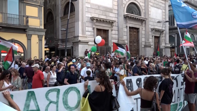 Global Sumud Flotilla, manifestazione di supporto a Napoli