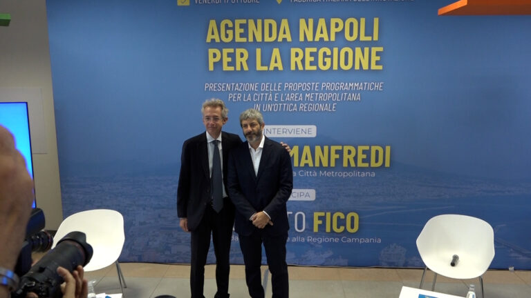 Agenda Napoli, confronto tra sindaco Manfredi e Roberto Fico