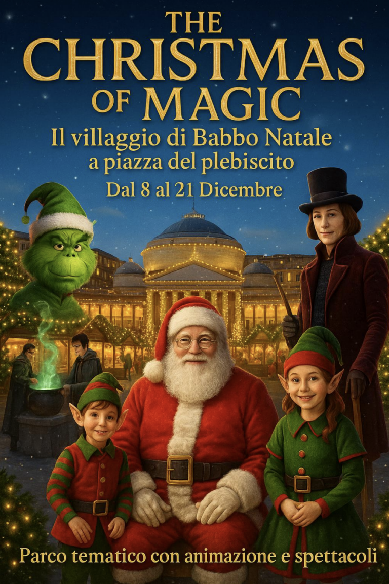 Lunedì 8 dicembre inaugura il Villaggio di Babbo Natale di Napoli