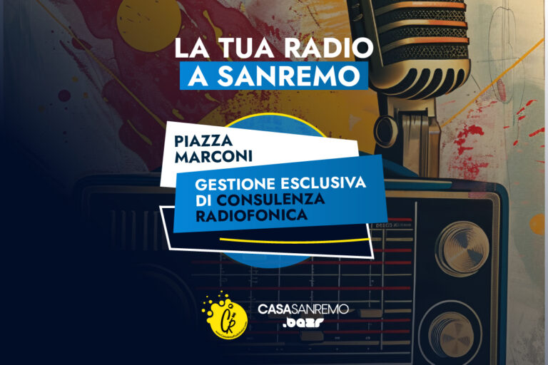 Piazza Marconi, il cuore degli eventi radio di Casa Sanremo