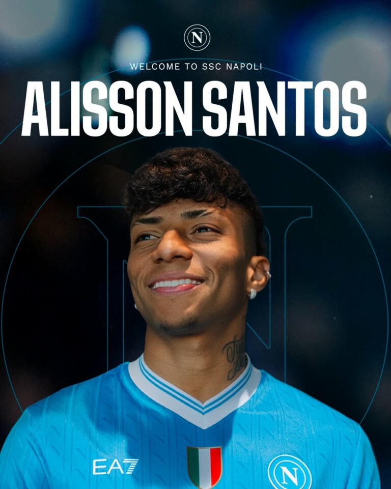 UFFICIALE – Napoli, arriva Alisson Santos dallo Sporting CP