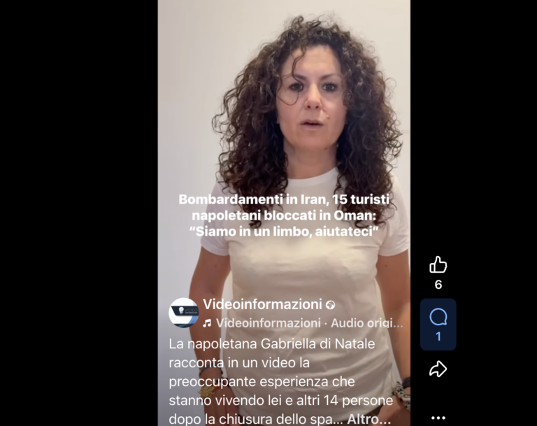 Missili su Dubai, l’appello dei napoletani: “Veniteci a prendere, abbiamo paura”