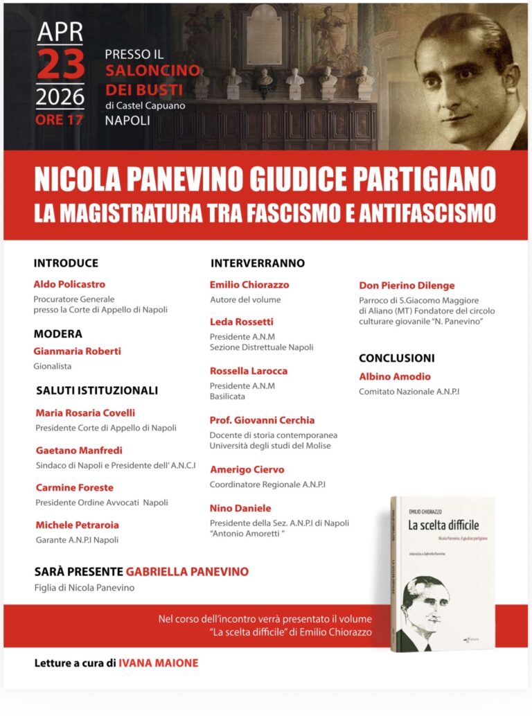 25 aprile, a Castelcapuano il ricordo del giudice partigiano