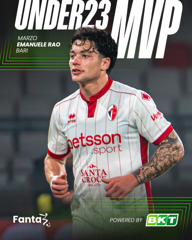 Napoli, Emanuele Rao MVP Under 23 di marzo: 4 gol e 1 assist con il Bari