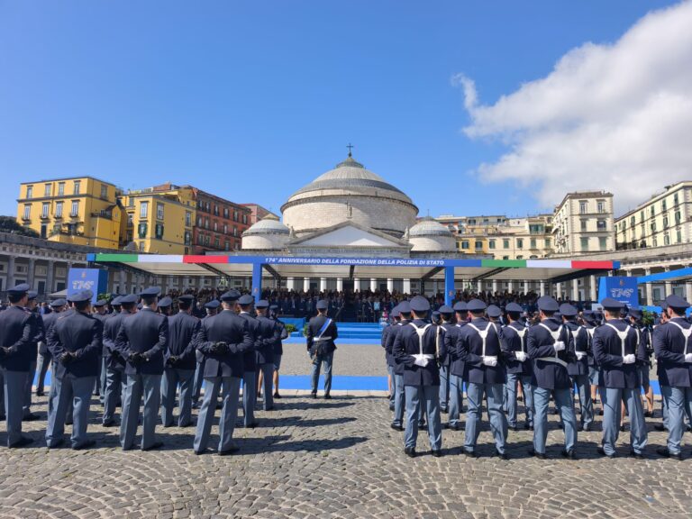 Polizia di Stato, a piazza del Plebiscito le celebrazioni del  174° anniversario della fondazione