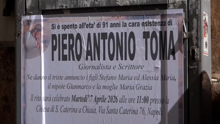Il mondo del giornalismo napoletano piange Piero Antonio Toma, oggi i funerali