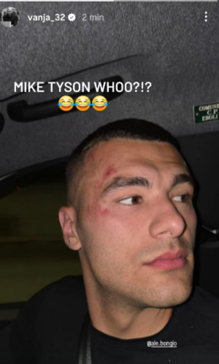 FOTO – Milinkovic-Savic prende in giro Buongiorno: “Mike Tyson chi?”