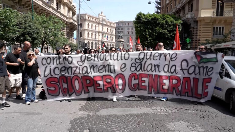 Napoli, sciopero generale dei sindacati di base