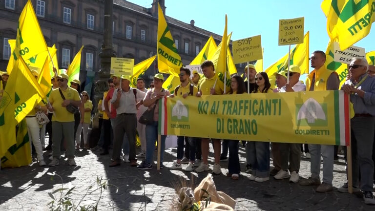 Coldiretti in piazza anche in Campania: “Servono più controlli per tutelare grano e olio”