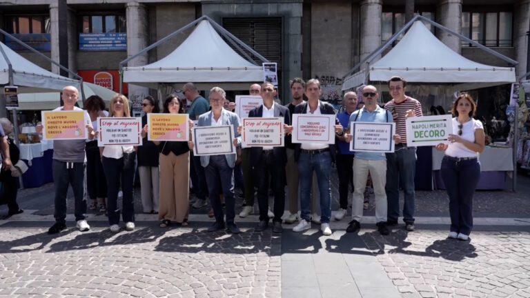 presidio contro bancarelle