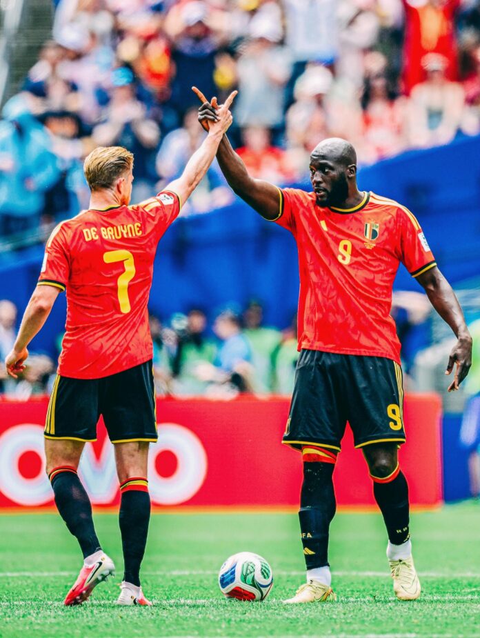 De Bruyne e Lukaku (fonte: profilo Facebook ufficiale nazionale belga)