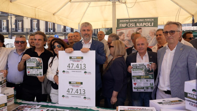 Addizionale Irpef, Cisl raccoglie oltre 47mila firme per chiedere riduzione
