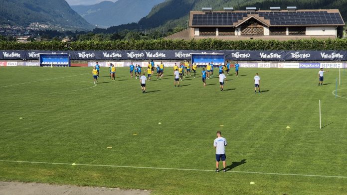 Allenamento pomeridiano del Napoli