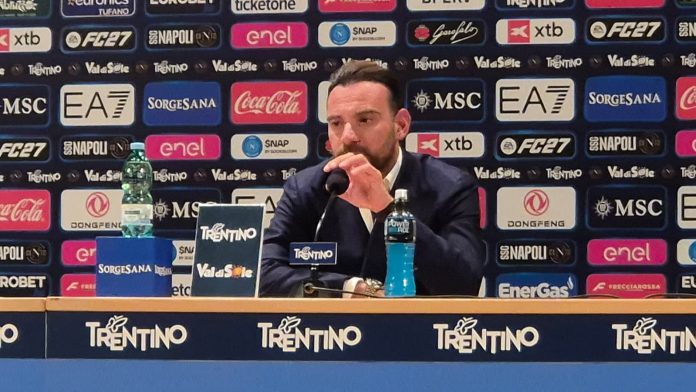 Giovanni Manna in conferenza stampa (Videoinformazioni.com)