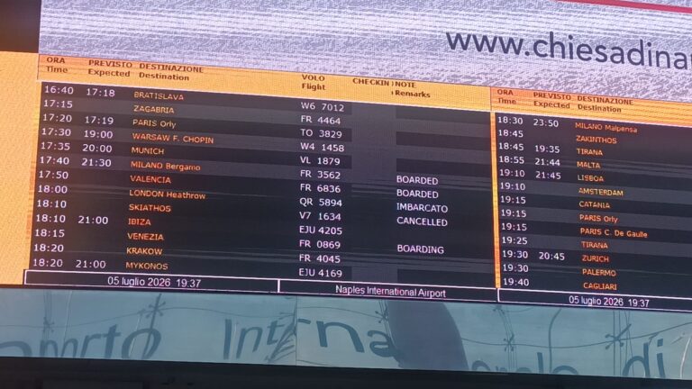 Problemi a un canadair, voli sospesi all’aeroporto di Capodichino