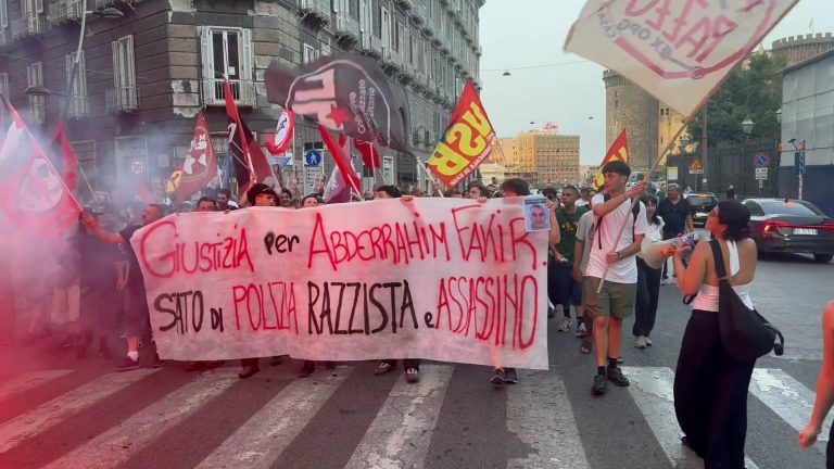 Morte di Abderrahim Fakir, flash mob a Napoli