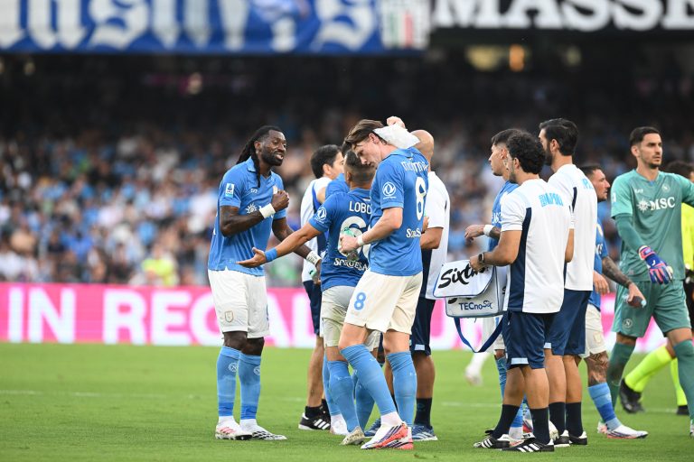 Napoli, Allegri: “De Bruyne sta bene, McTominay è uscito perché aveva le vesciche”