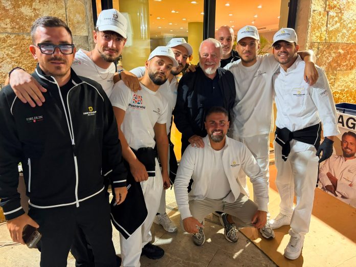 Diego Vitagliano nel ritiro del Napoli a Castel di Sangro