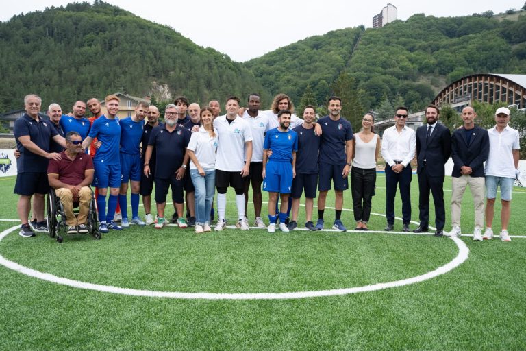 Napoli, il dirigente Tommaso Bianchini all’inaugurazione del Prosolidar Inclusive Sports Center a Roccaraso
