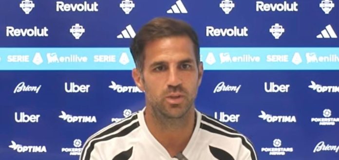 Fabregas in conferenza stampa (via Youtube)