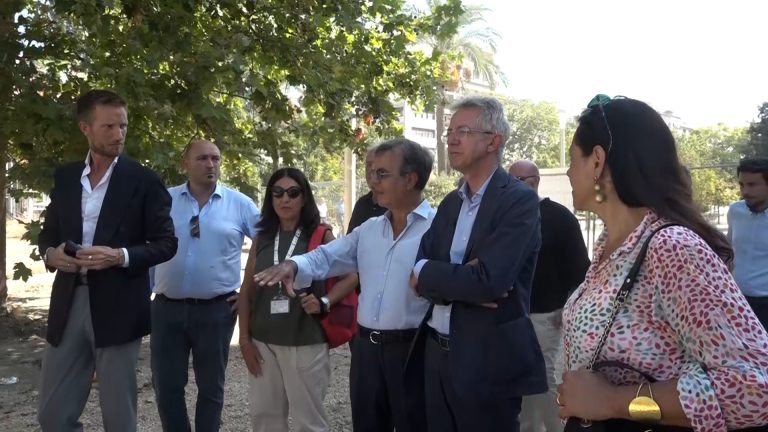 Coppa America, sopralluogo nel cantiere di Villa Comunale in vista dei primi eventi in programma