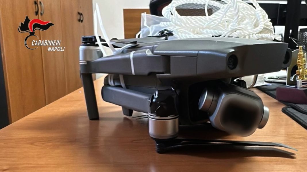 droga in carcere con un drone